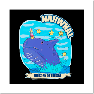 unicorn of the sea Posters and Art